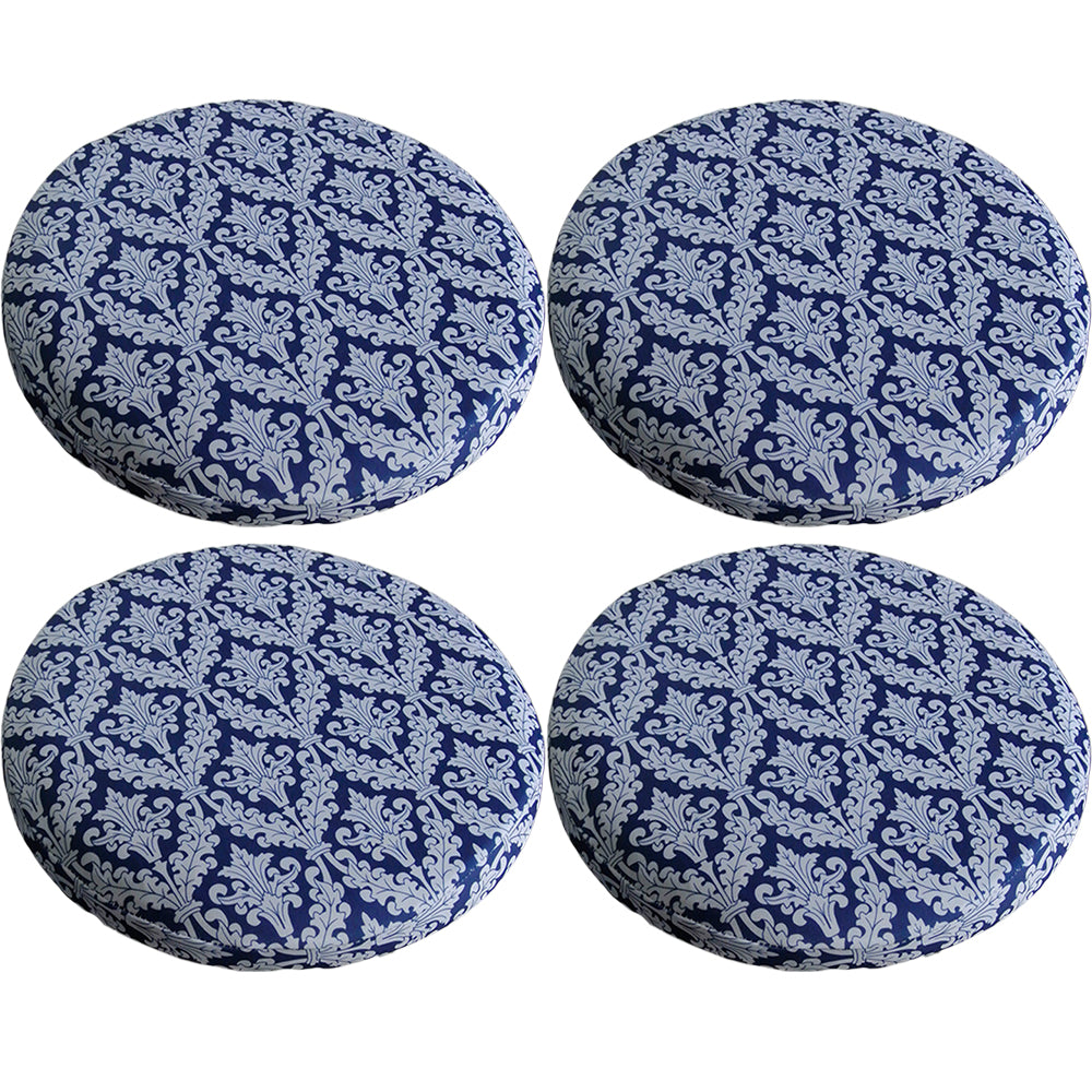 4Pcs Stretch Round Bar Stool Cushion Cover Seat Cover Seat Slipcover