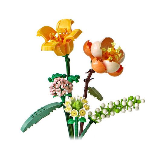Flowers Bouquet Building Blocks Toys Set Bricks Toys Home Decor