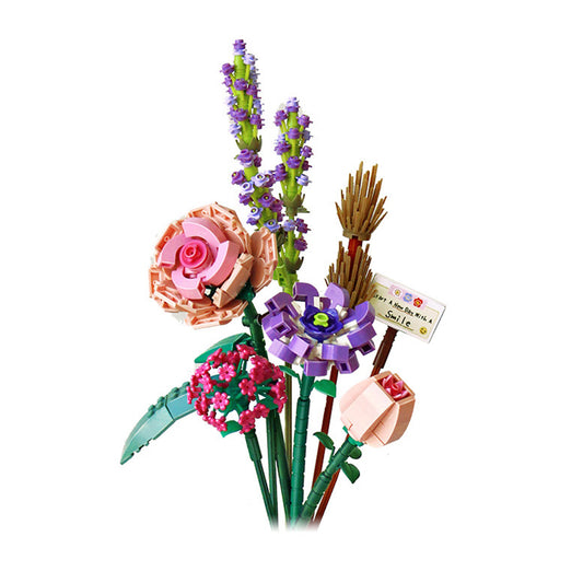 Flowers Bouquet Building Blocks Toys Set Bricks Toys Home Decor