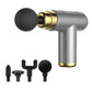 Mini Portable Muscle Massager Gun Muscle Relaxing Massager with 4 Massage Heads