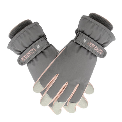 Women Snow Gloves Ski Gloves Thermal Touch Screen Gloves
