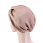 Women Satin Sleeping Cap Wrap Hair Bonnet Turban Elastic Headwear