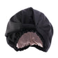 Women Satin Sleeping Cap Wrap Hair Bonnet Turban Elastic Headwear