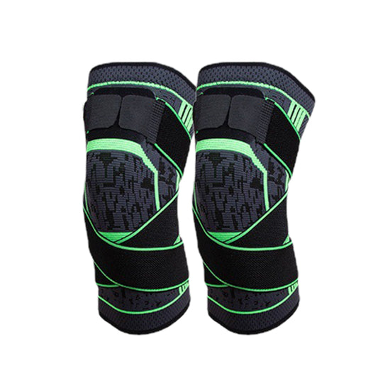 Gym Knee Pads Sport Knee Sleeve Knee Support Brace-Green