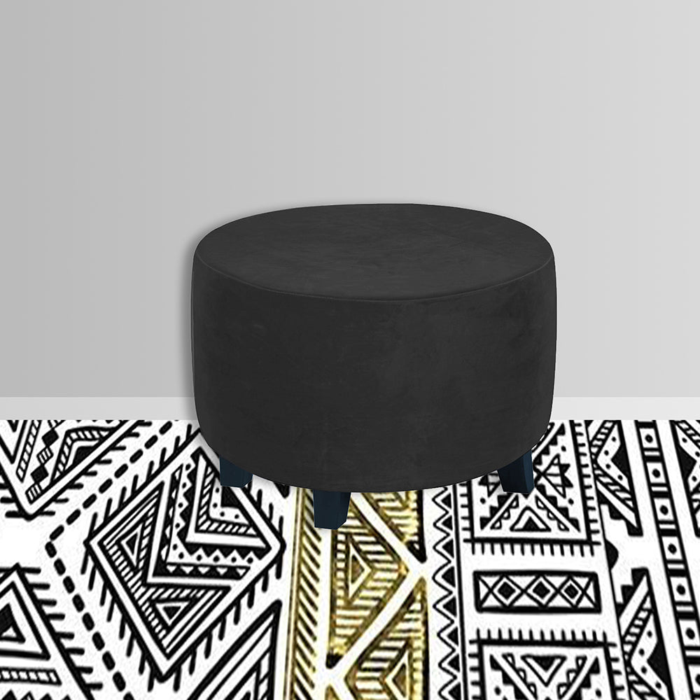 Stretch Round Ottoman Footrest Cover