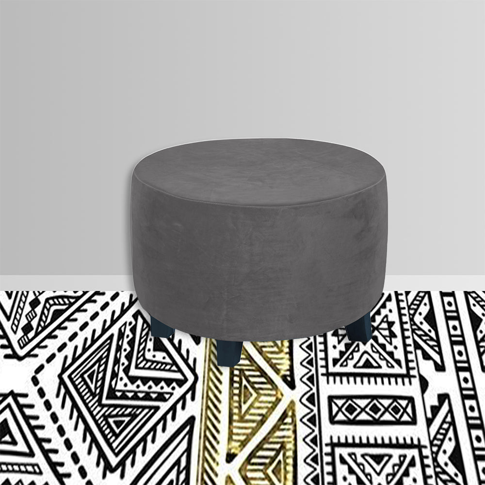 Stretch Round Ottoman Footrest Cover