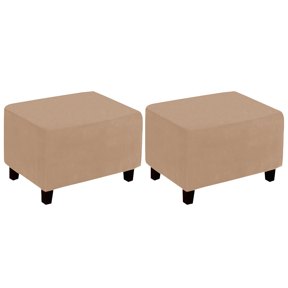 Stretch Rectangular Ottoman Stool Cushion Cover