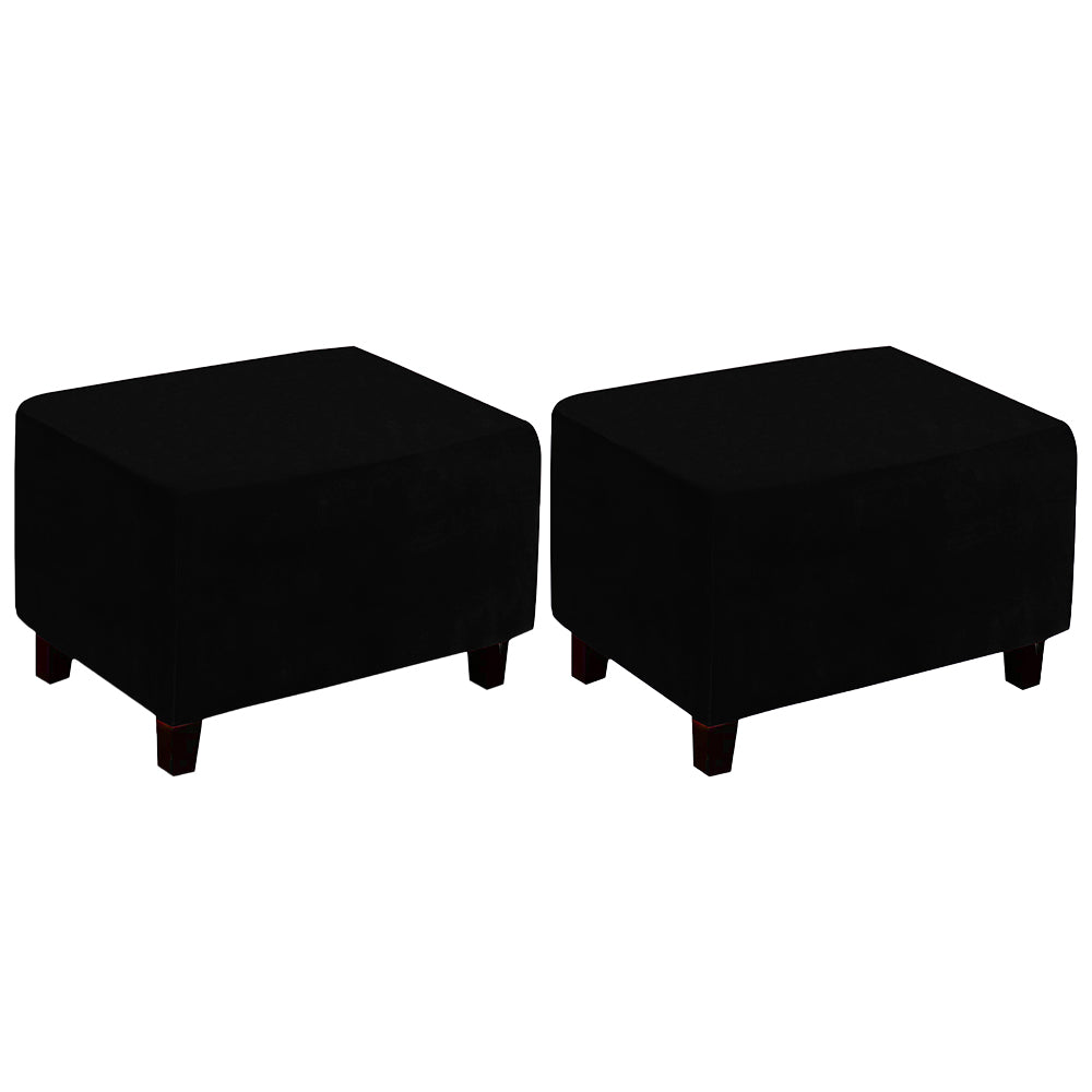 Stretch Rectangular Ottoman Stool Cushion Cover