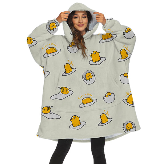 Sherpa Hoodie Oversized Wearable Blanket