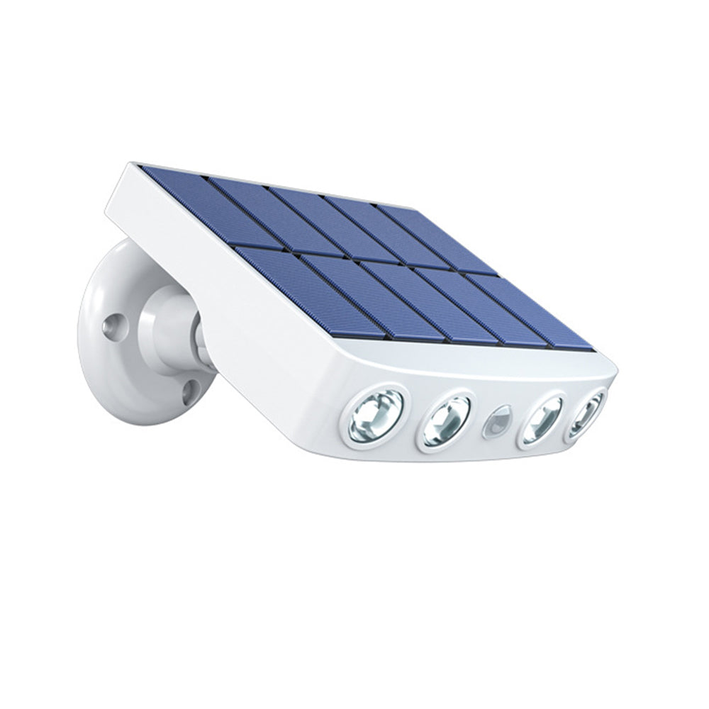 Motion Sensor Solar Lights Wall Lamp Garden Yard Light Outdoor Decor-White