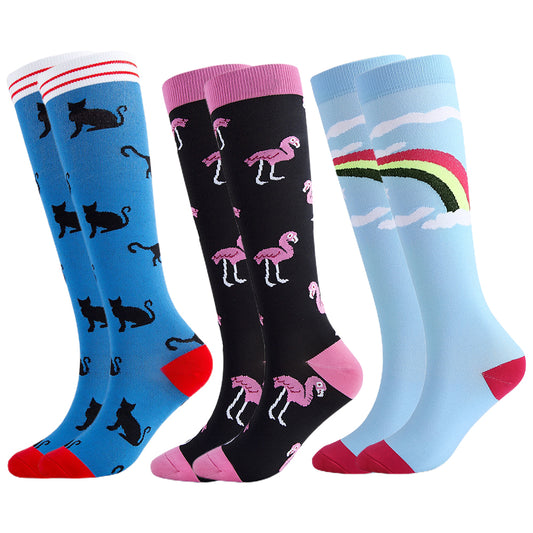 3Pairs Compression Stockings-S/M