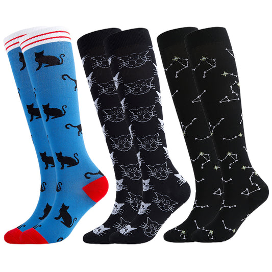 3Pairs Compression Stockings-S/M