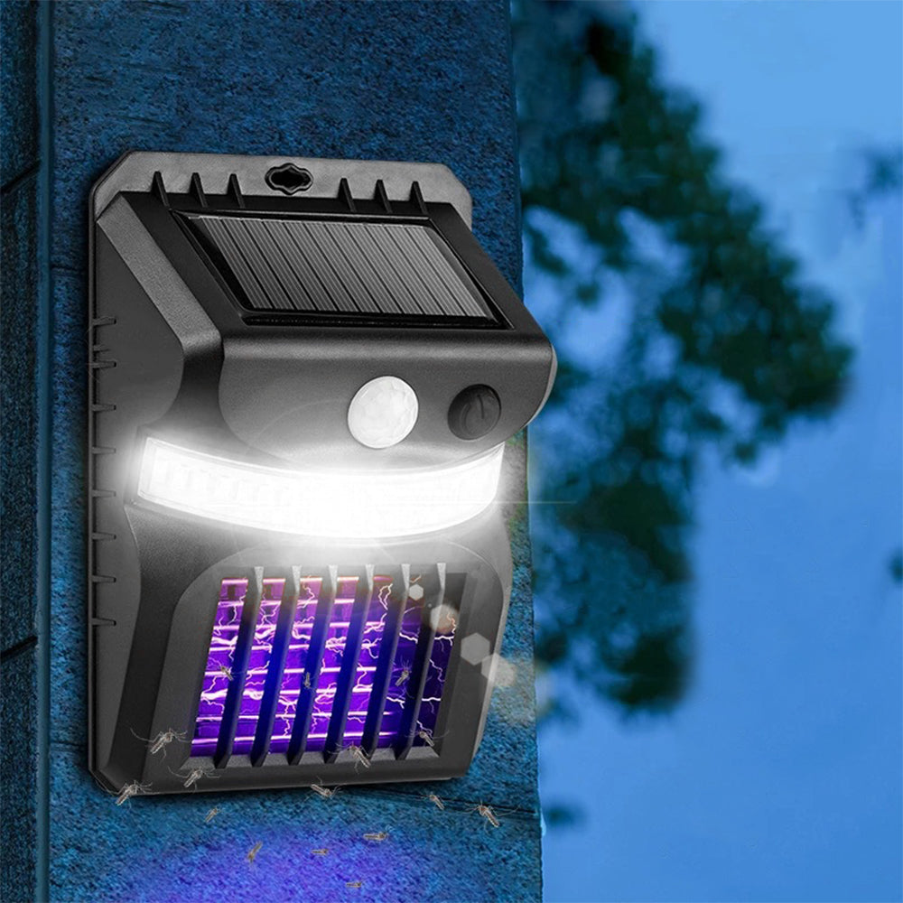 2 in 1 Motion Sensor Solar UV Mosquito Killer Lamp