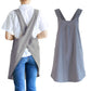 Cotton Aprons Cross Back Apron Dress with Pockets for Kitchen Flower Shop