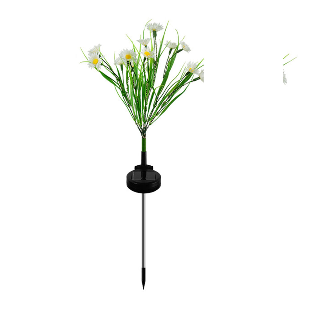 Solar Lamp Daisy Ground Light Patio Stake Walkway Outdoor Garden Decor