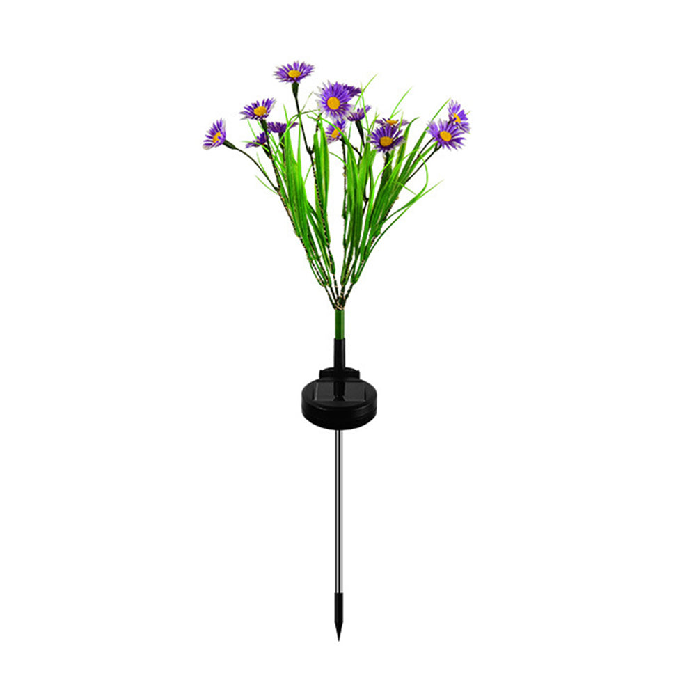 Solar Lamp Daisy Ground Light Patio Stake Walkway Outdoor Garden Decor