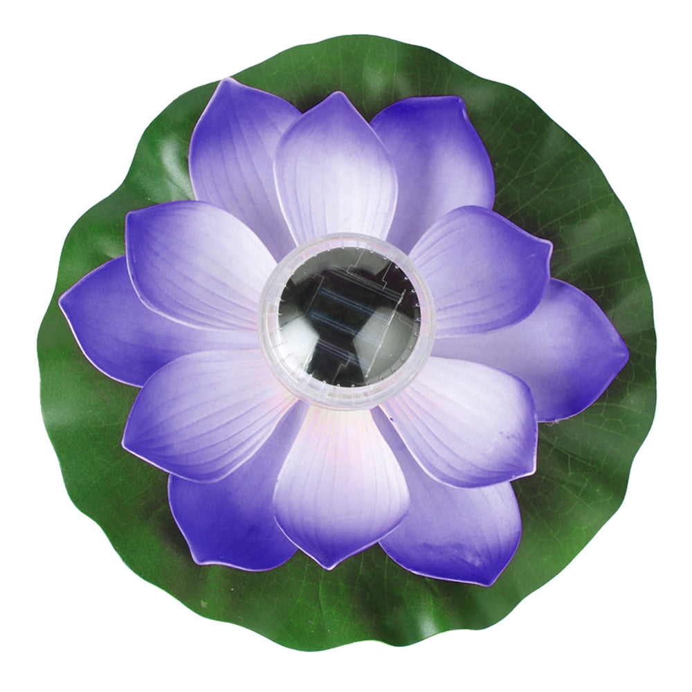 Floating Solar Lotus Flower Light Pond Pool Lamp Garden Landscape Light