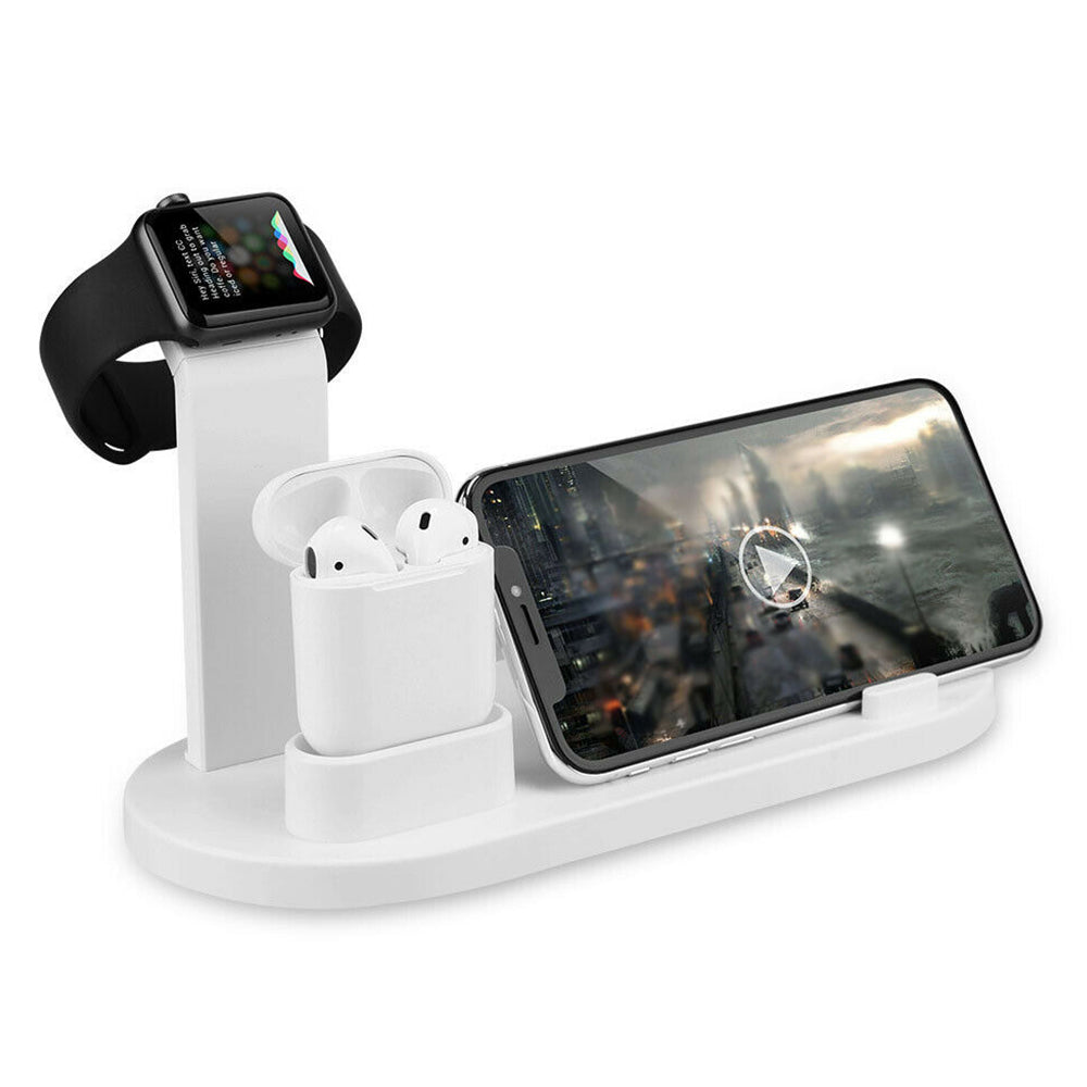 3 in 1  USB Plug Wireless Charging Station for Apple iPhone Watch Headphone