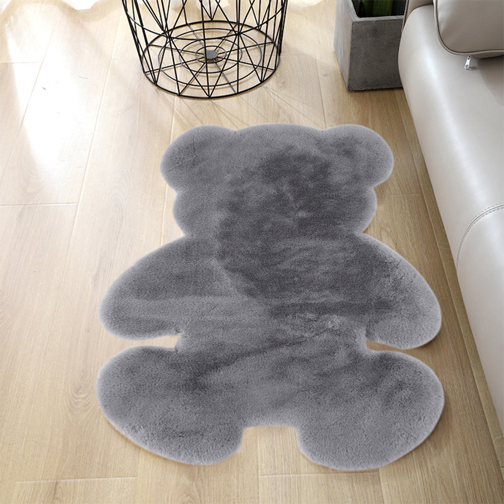 Bear Shaped Doormat-Grey