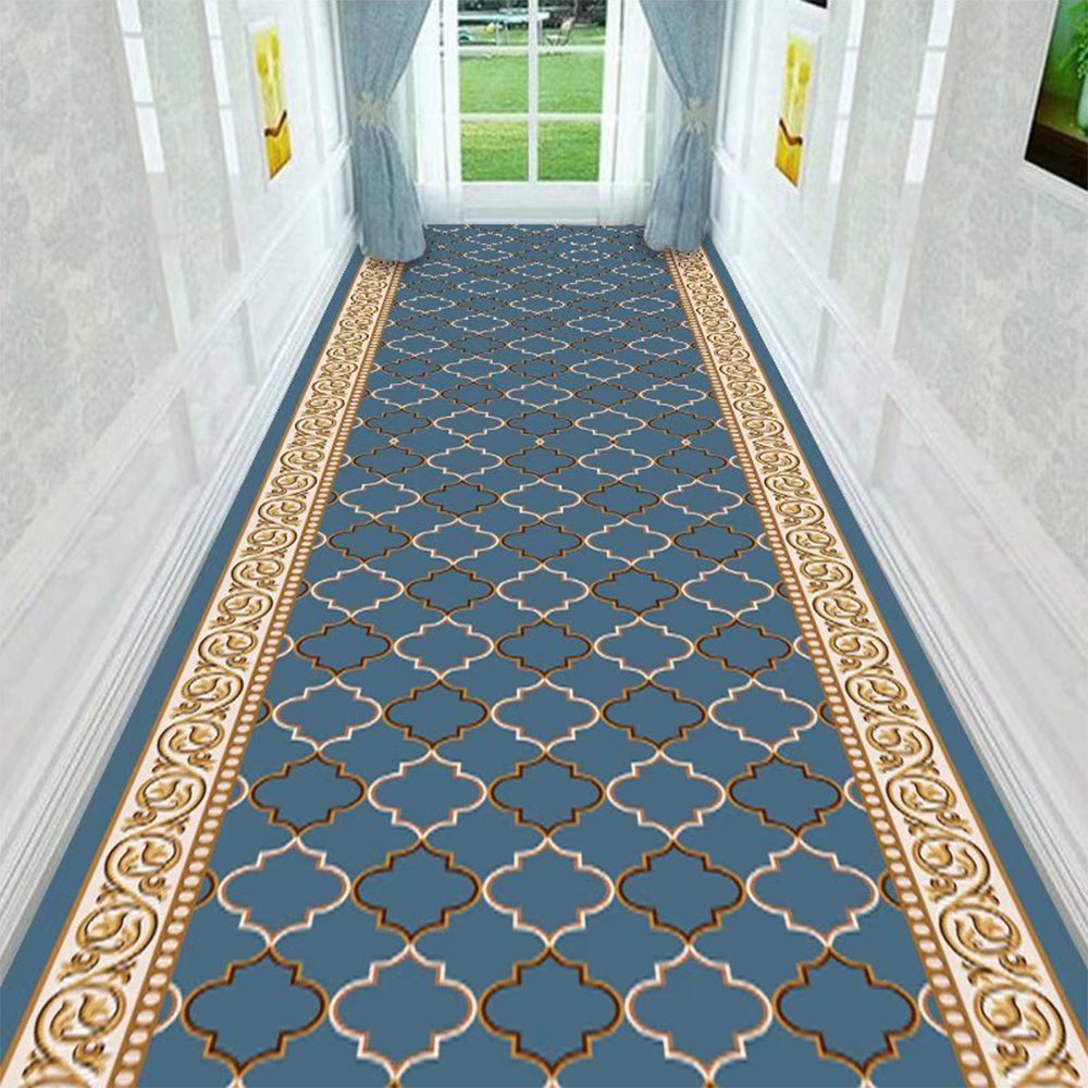 Geometric Hallway Area Long Rug