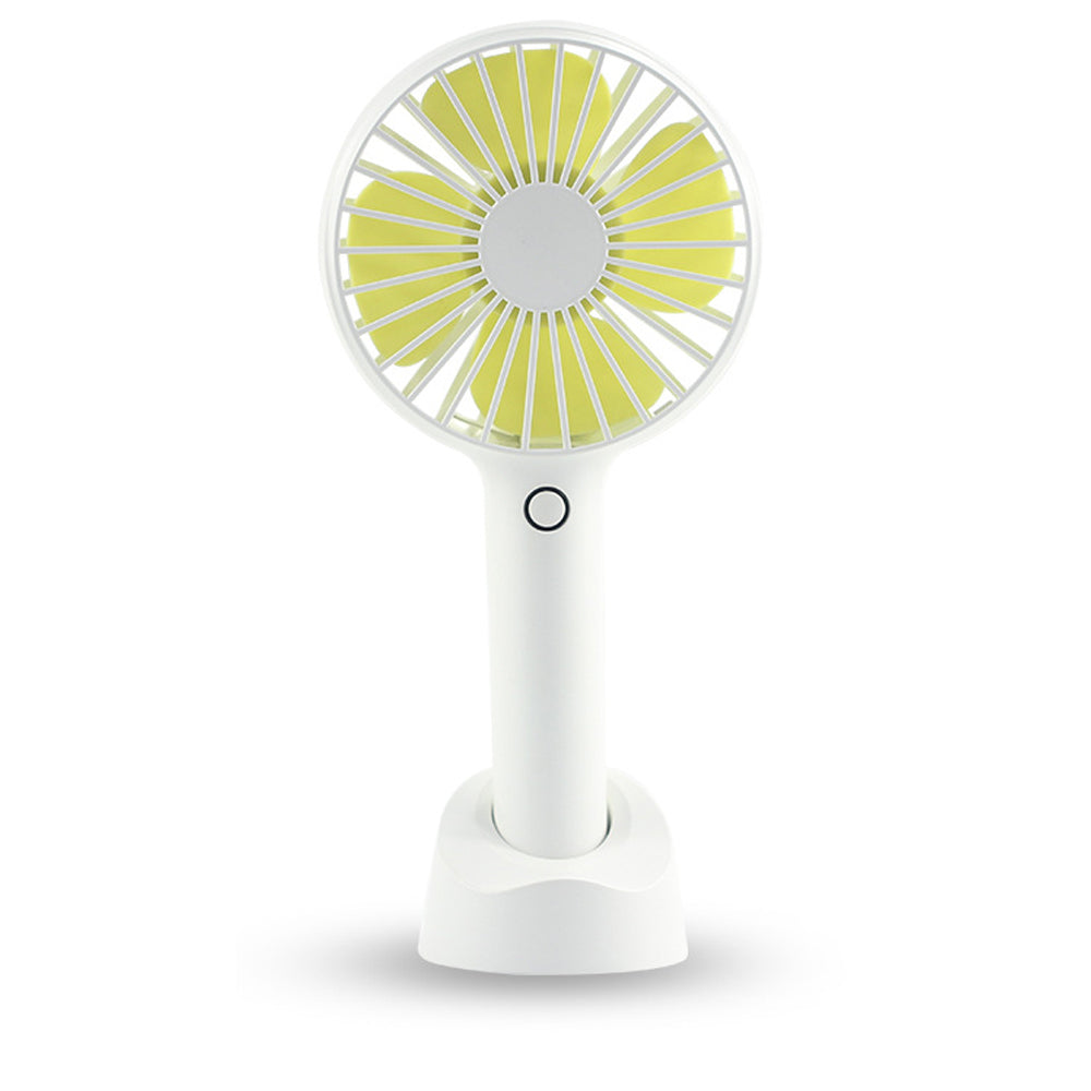 Portable USB Handheld Fan Rechargeable Desktop Fan with Phone Holder Base