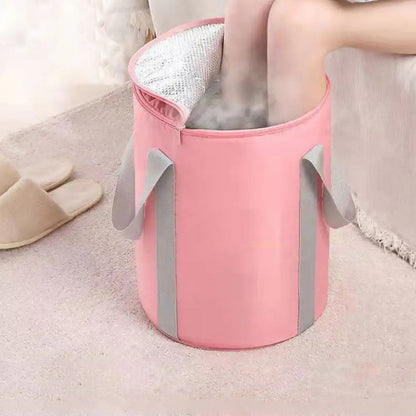 Outdoor Travel Foldable Foot Bath Bucket with Storage Bag