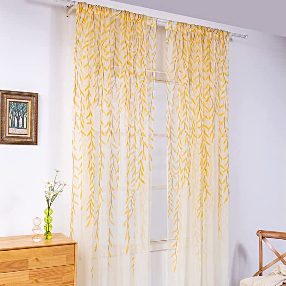 Pair of Willow Voile Tulle Curtains