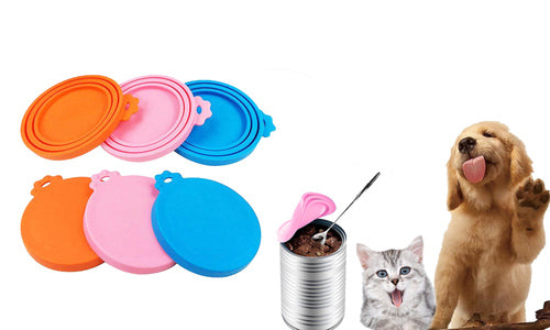 2Pcs 3-in-1 Universal Silicone Food Can Lid