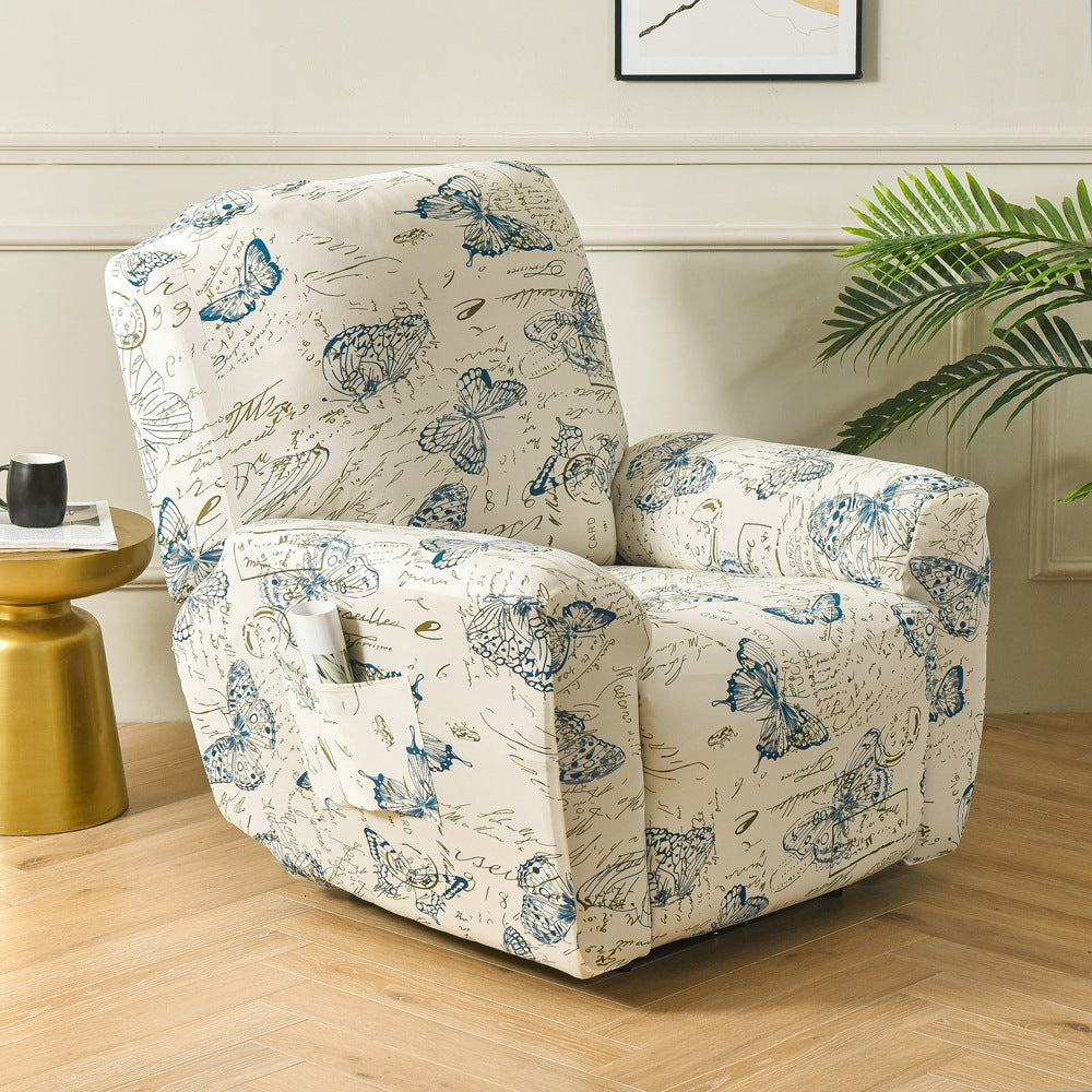 Stretch Recliner Cover-Butterfly