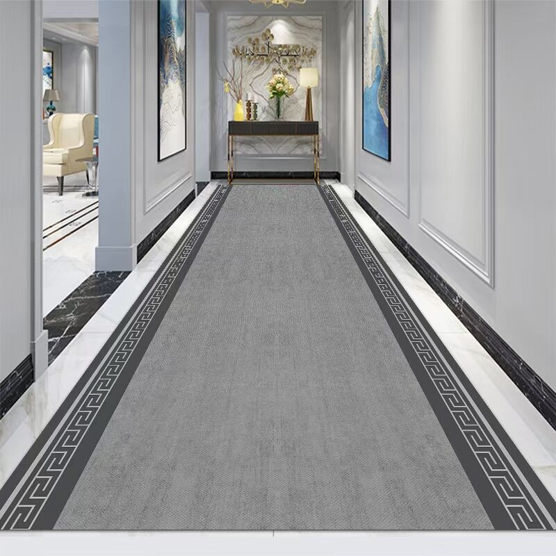 Geometric Hallway Area Long Rug