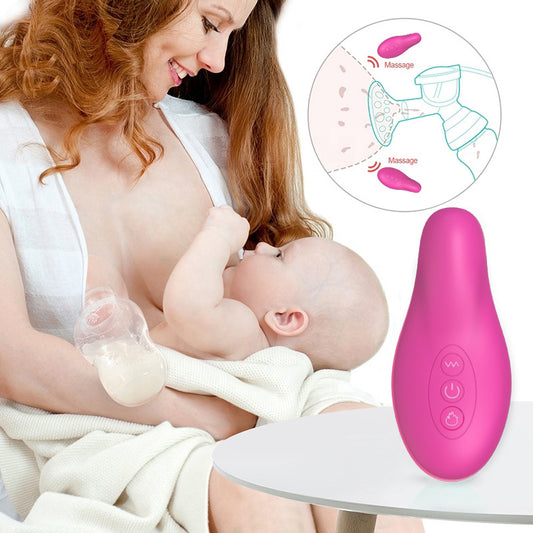 Silicone Heating Vibration Lactation Massager for Breastfeeding