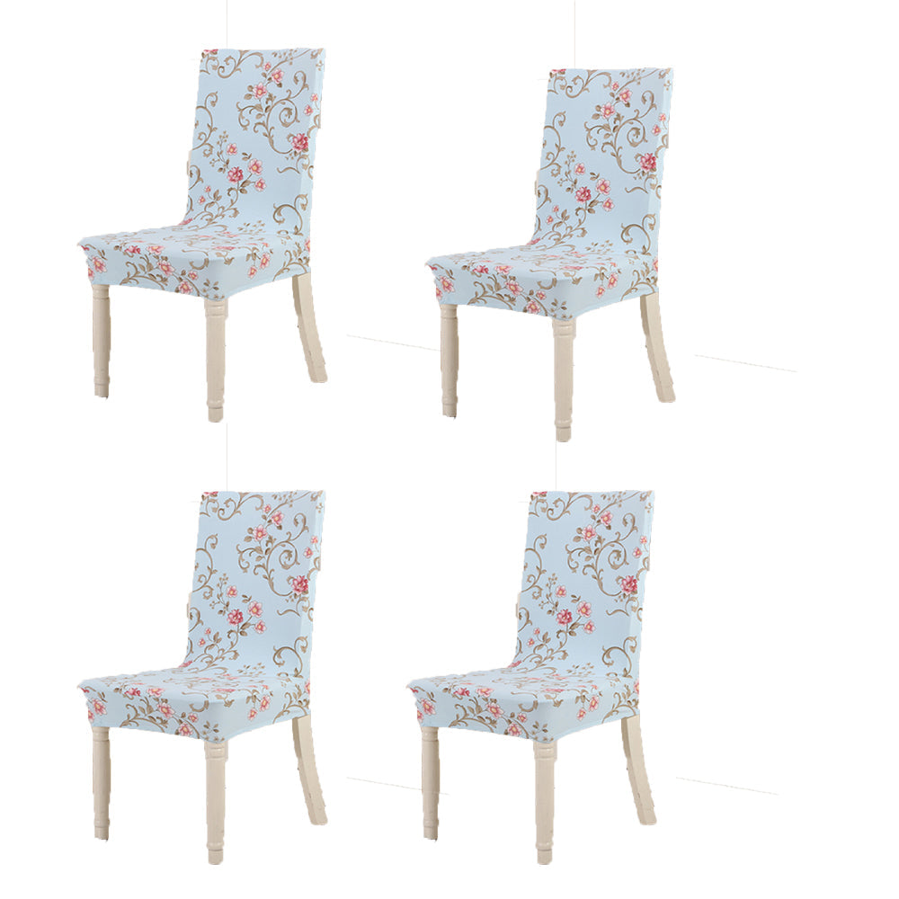 4Pcs Printed Stretchable Chair Cover