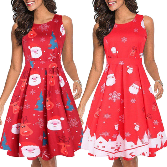 Women's Plus Size Christmas Daily Dresses