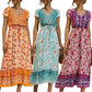 Women's Bohemian Floral Print Dress