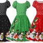 Christmas Polka Dot Dress