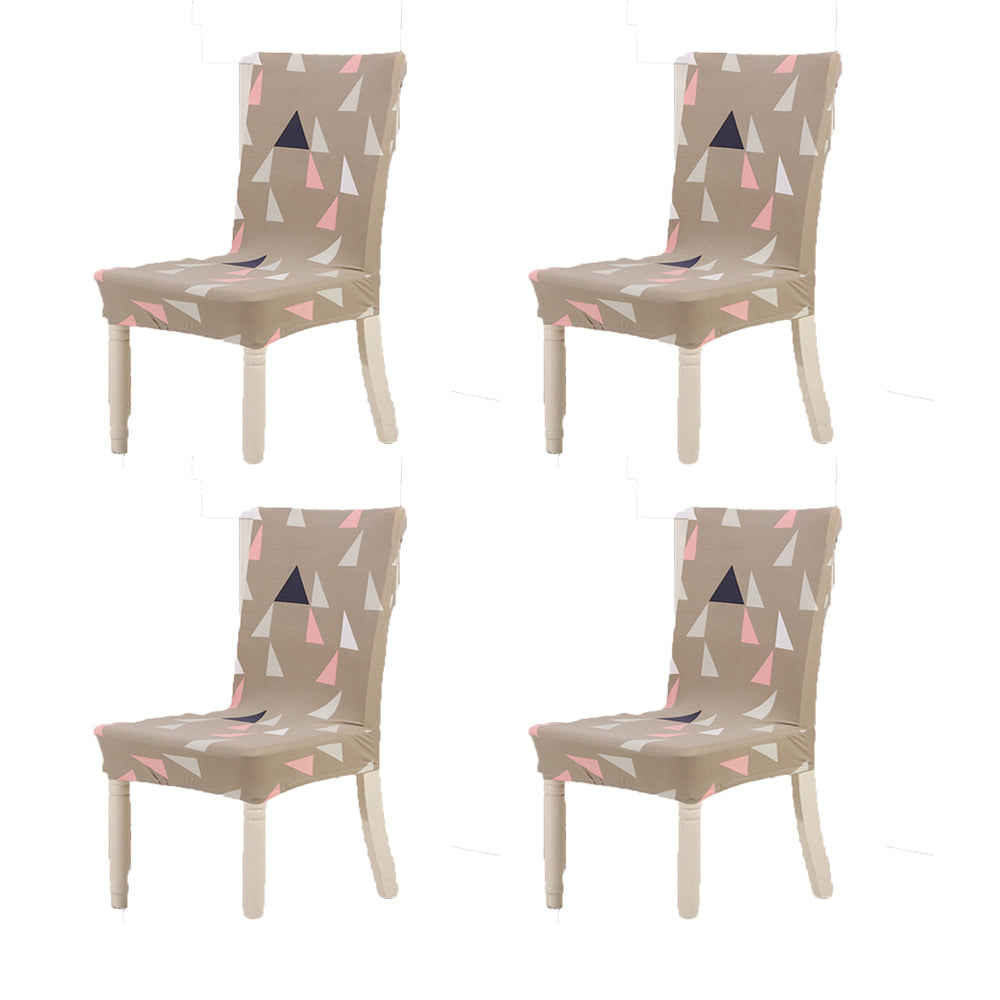 4Pcs Printed Stretchable Chair Cover